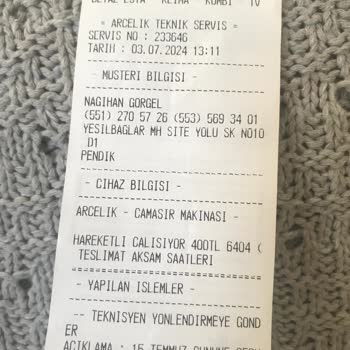 Beware of Can Teknik: Unauthorized Service Posing as Arçelik