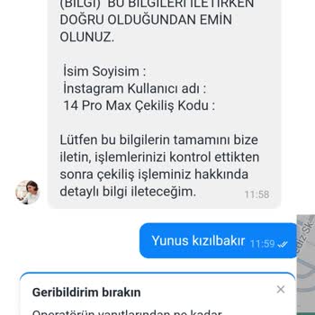 İPhone 14 Pro Çekiliş Mağduru