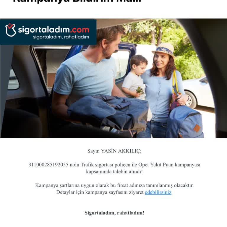 Sigortaladım.com Hediye Çekini Vermiyor