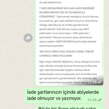 Moda Gülay (Bursa) İnternetten Abiye İade Sorunu