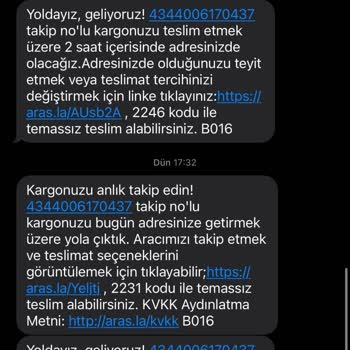 Aras Kargo Adresin Yetersiz Görülmesi?