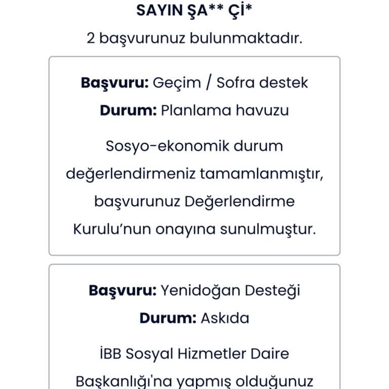 İBB - İstanbul Büyükşehir Belediyesi Sosyal Yardım Mağduru!
