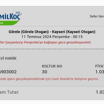 Kamil Koç Firması Yolcusunu Almadan Gitti