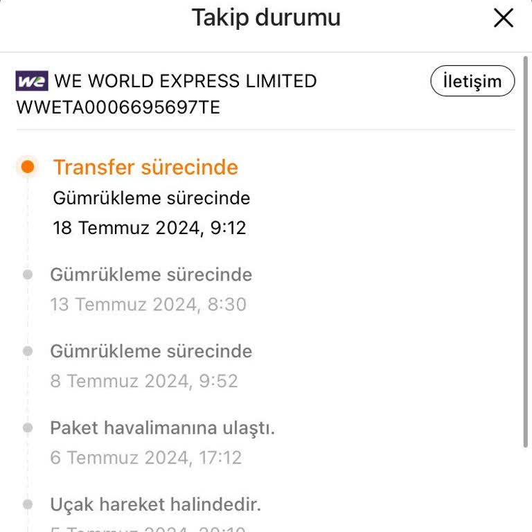 Temu Siparişimde Güncelleme Yok