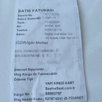 Esprit Uhr von Saat ve Saat kann aufgrund von Website-Fehlern nicht zurückgegeben werden