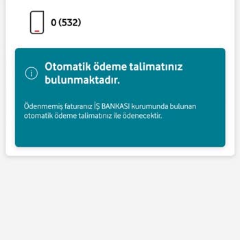 Vodafone'nun Çözümsüzlüğü Otomatik Ödeme Talimatı Veremiyorum!