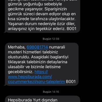 Hepsiburada Gümrük Yoğunluğu Bahanesi İle Gelmeyen Kargo