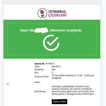 İstanbul Çiçekleri Ürünün Zamanında Teslim Edilmemesi