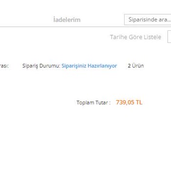 Avansas Pişmanlıktır. 15 Gündür Siparişimi Göndermediler.