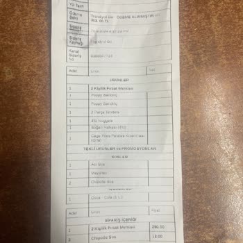 Popeyes Eksik Ve Soğuk Ürün