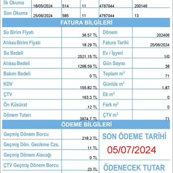 İSKİ Yüksek Fatura