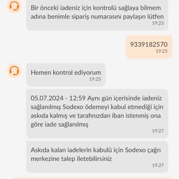 Trendyol Yemek İadesi Sağlanmaması Mağduriyeti