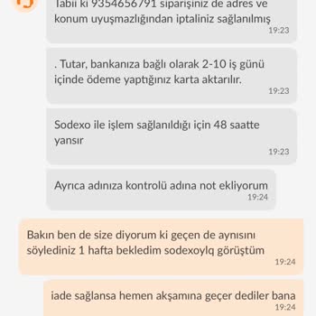Trendyol Yemek İadesi Sağlanmaması Mağduriyeti