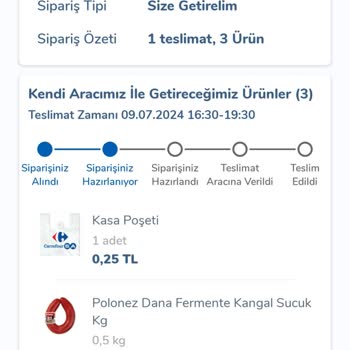 Carrefour SA Online Siparişi Teslim Etmiyor.