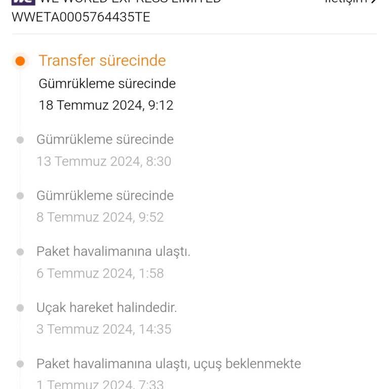 Temu Gümrükte Takılan Sipariş Ve Yetersiz Bilgilendirme