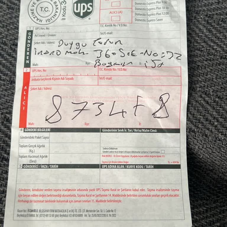 UPS Türkiye'nin Amatör Davranışları Mağdur Ediyor
