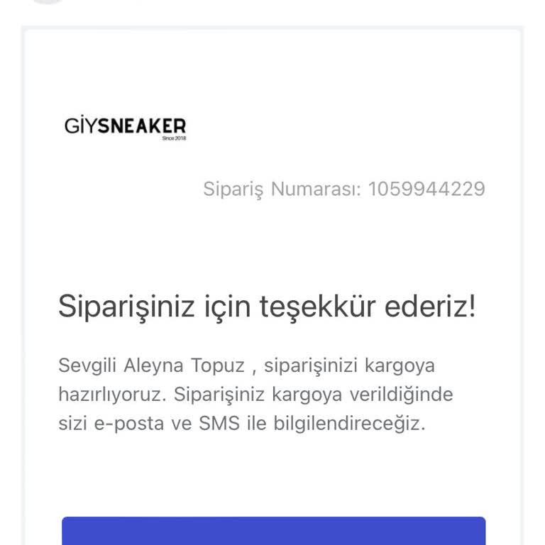 Giysneaker.com Sipariş Edilen Ayakkabının Kalitesizliği Ve İade Sorunu