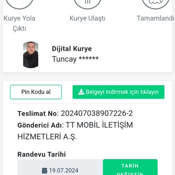 Dijital Kurye Kargomu Hala Getirmedi.