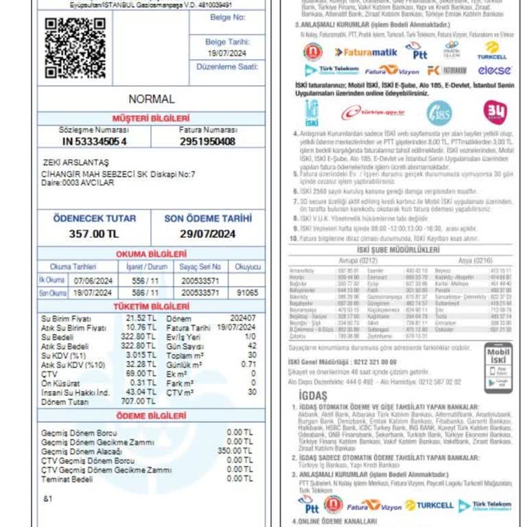 İBB - İstanbul Büyükşehir Belediyesi Su İndirimi Abonelik