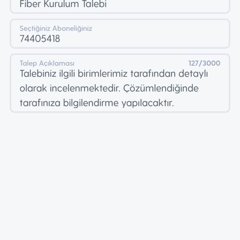 Turkcell Superonline Fiber Taşıma Yapmıyor