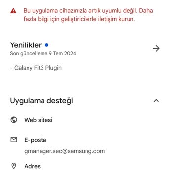 Samsung Galaxy Fit 3 Problemi