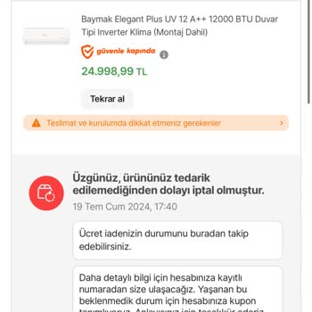 Hepsiburada Kargonun Hazırlanmaması Sorunu