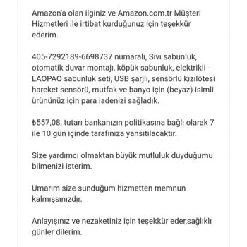 Amazon'un İade Edemediği Para