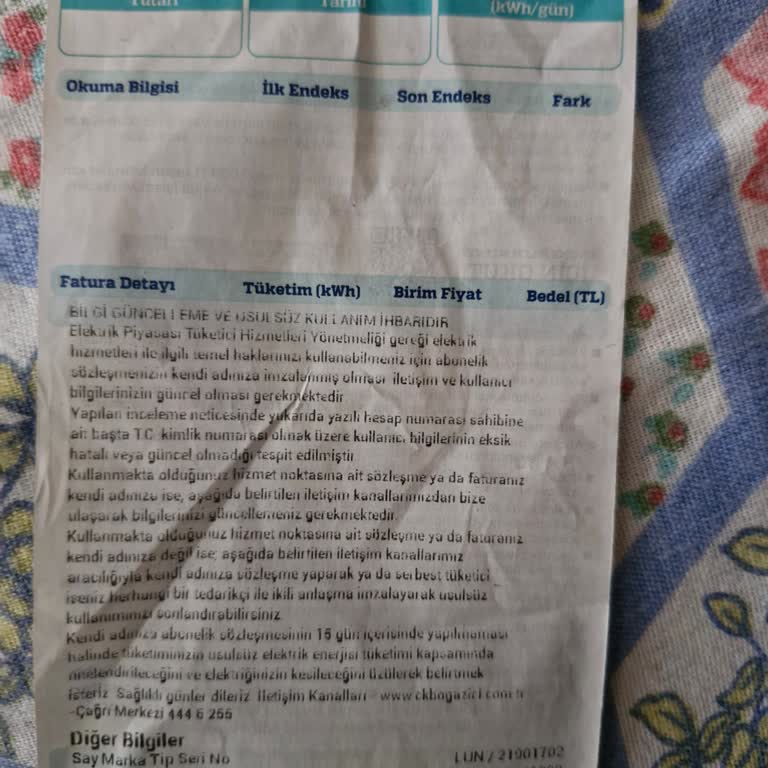 CK Boğaziçi Elektrik Usulsüz Kullanım Bildirimi