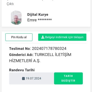 Turkcell'in Yönlendirdiği Kurye Sim Kartımı Hala Teslim Etmedi.