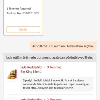 Trendyol Yemek Yemediğim Yemeğin Benden Ücretini Aldı