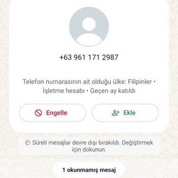 WhatsApp Yabancı Telefon Numarası