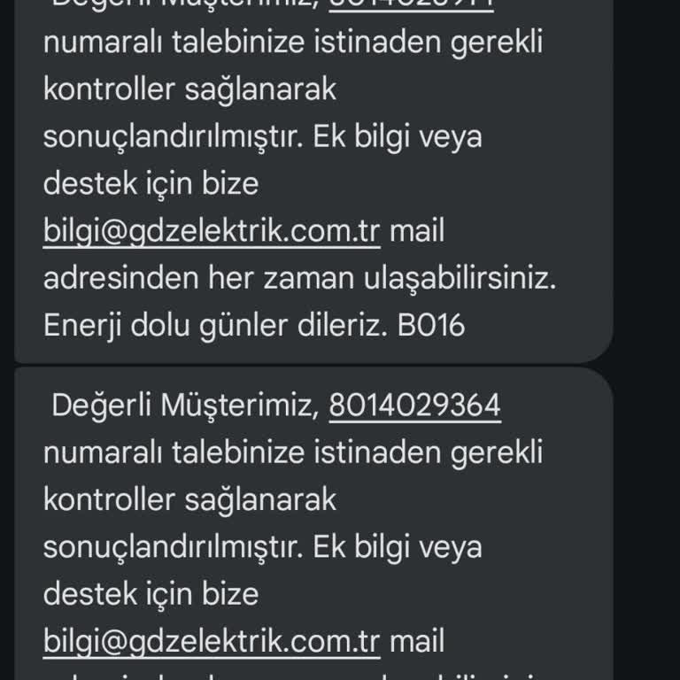 GDZ Elektrik Dağıtım 24 Saattir Elektrik Yok