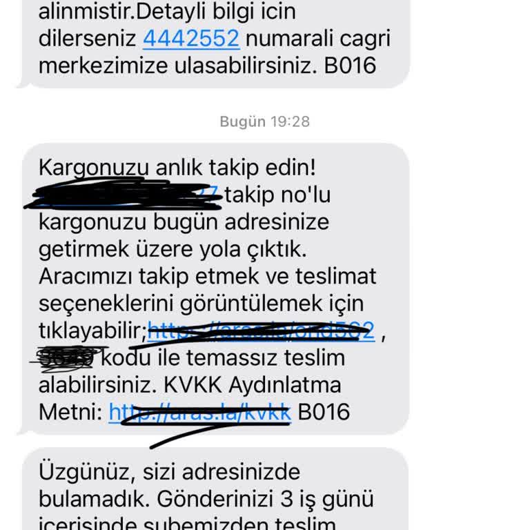 Burhaniye Aras Kargo Kargomu Getirmiyor!