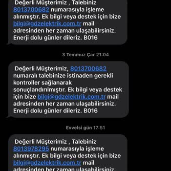 GDZ Elektrik Dağıtım Faz Problemi 1 Aydır