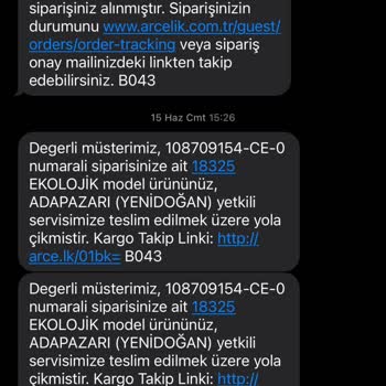 Arçelik Siparişin Çok Uzun Süre Teslim Edilmemesi
