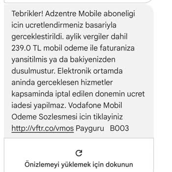 Vodafone Kendiliğinden Olan Abonelik