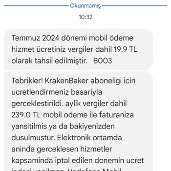 Vodafone Kendiliğinden Olan Abonelik