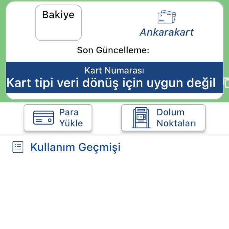 Ego Kart Geri Dönüş Bilgileri Alamıyorum