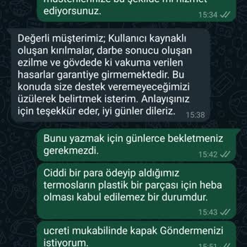 Kutupayısı Stanley Termos Pişmanlıktır. Kapak Kırıldı Termos Elimde Kaldı.