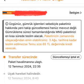 Temudan Alışveriş Sorunu