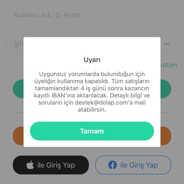 Dolap Uygulaması Keyfe Keder Hesap Kapatıyor