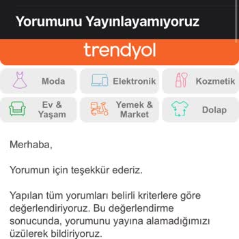 Trendyol Aldığım Ürünlere Yorum Yapamıyorum! Çözüm Sunmuyorlar!