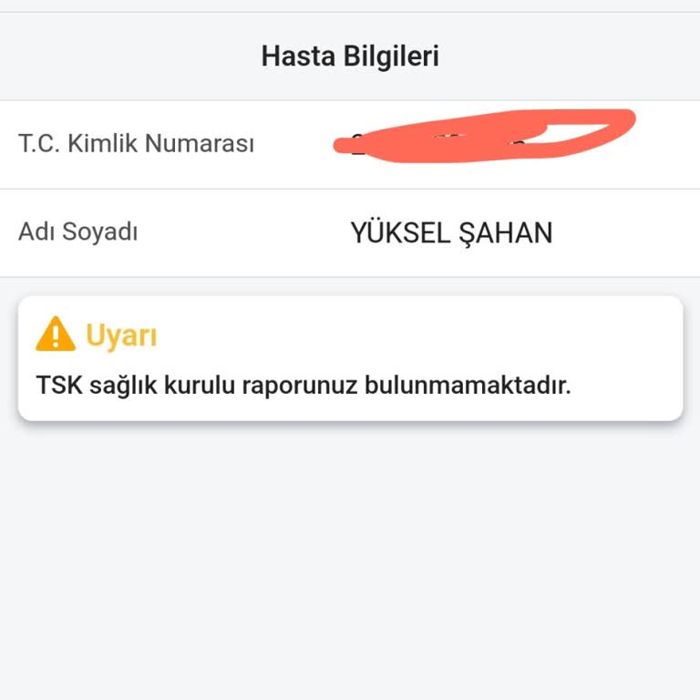 Kütahya Şehir Hastanesinde Sağlık Raporu Yüklenmedi