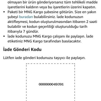 MNG Kargo İade Paketimi Kaybetti Ve Çözüm Üretmiyor