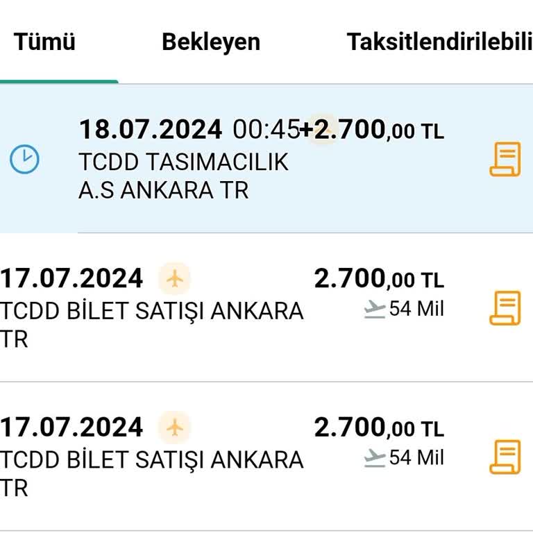 TCDD Banka Hesabımdan Fazla Ödeme Alınmış