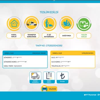 PTT Kargo PTT Tarafından Teslim Edildi Görünen Kargonun Teslim Edilmemesi
