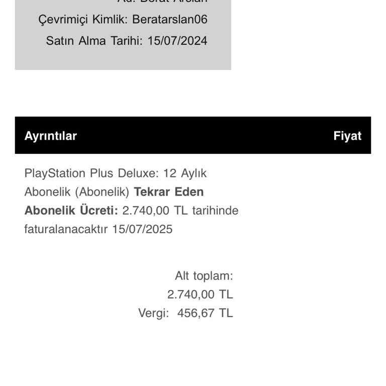 PlayStation İzinsiz Para Çekme