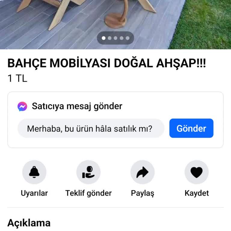 Dolap Bahçe Mobilya Alımında Yaşanan Sorun Ve Para İadesi Talebi