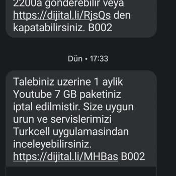 Turkcell Talep Olmadan İşlem Yapıyor.
