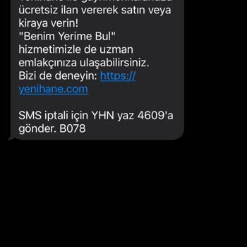Yenihane İzinsiz Reklam SMS'leri!